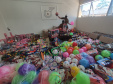 Natal Itinerante da Polícia Militar distribui mais de 4,5 mil brinquedos em bairros carentes de Curitiba