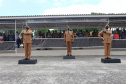 Durante solenidade, a Academia Policial Militar do Guatupê recebe novo Comandante em São José dos Pinhais, na RMC