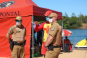 Turistas aprovam fiscalização e segurança da PM e Corpo de Bombeiros nas praias de água doce da Costa Noroeste