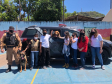 Equipe de Operações com Cães participa de atividade em colégio em Santo Antônio da Platina (PR)