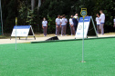 Colégio da Polícia Militar inaugura pista de golfe para alunos em Curitiba