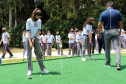 Colégio da Polícia Militar inaugura pista de golfe para alunos em Curitiba