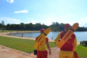 Fiscalização intensa do Corpo de Bombeiros leva tranquilidade e segurança às praias de água doce da Costa Oeste