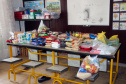 Polícia Militar doa alimentos para alunos de projeto social de jiu jitsu, em Guaratuba