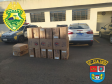 PM apreende 23 mil maços de cigarros contrabandeados em Jardim Alegre