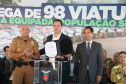Governo do Estado e Secretaria da Segurança Pública entregam 98 novas viaturas para as polícias Militar e Civil 