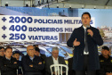  Governador anuncia convocação de 2,4 mil bombeiros e policiais militares e ampliação das vagas