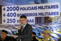 Estado investe R$ 55,3 milhões e entrega 250 viaturas, 88 motos e equipamentos para as polícias