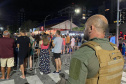 Policiais militares levam tranquilidade para os foliões em Guaratuba