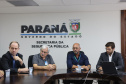 Secretário recebe Deputado Tiago Amaral e prefeitos de Mandaguaçu e Ribeirão do Pinhal 
