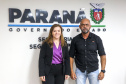 Secretário Hudson recebe Leandre Dal Ponte da Secretaria da Mulher e Igualdade Racial do Paraná 