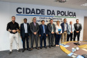 Sesp recebe vereadores da Frente Parlamentar da Ciência, Tecnologia e Inovação para visita de integração em Curitiba