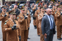 PM homenageia autoridades civis e militares nos dois anos da unidade policial de motocicletas