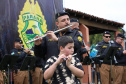 Banda da PM se apresenta no Parque Barigui em comemoração aos 169 anos da corporação