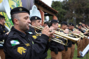 Banda da PM se apresenta no Parque Barigui em comemoração aos 169 anos da corporação