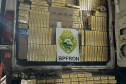 PMPR apreende 5,1 mil pacotes de cigarros na fronteira entre Brasil e Argentina