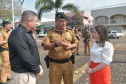 Comandante-geral da PMPR entrega viaturas em Santa Terezinha de Itaipu 
