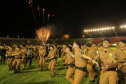 PM completa formatura história com 319 soldados que vão reforçar o Oeste e Sudoeste