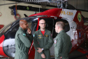 Paraná envia helicóptero para auxiliar atendimento em Santa Catarina