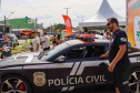 Exposição das forças de segurança mostra equipamentos e serviços à população