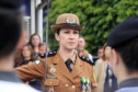 Capitã da PMPR é a primeira mulher a assumir o Comando do Colégio da Polícia Militar, em Curitiba