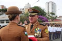 Capitã da PMPR é a primeira mulher a assumir o Comando do Colégio da Polícia Militar, em Curitiba