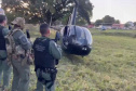  Perseguição de helicóptero: Falcão da PM ajuda PF a interceptar aeronave com 243 kg de cocaína