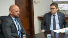 Secretário Hudson recebe o deputado estadual Matheus Vermelho