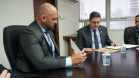 Secretário Hudson recebe o deputado estadual Matheus Vermelho