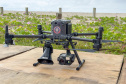 Drones tecnológicos com sinais de alerta já realizaram 96 patrulhas no Litoral