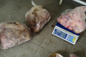  PCPR e Vigilância Sanitária apreendem 161 quilos de carne em Pontal do Paraná