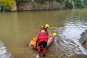 Com apoio de drone, bombeiros localizam corpo de menino que se afogou em Curitiba