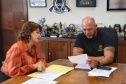 Secretário Hudson recebe deputada Cristina Silvestri e vereador Professor Pablo de Almeida