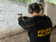 Efetivo do BPTran realiza treinamento de armas de fogo de porte