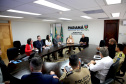 Secretário Hudson recebe deputada estadual Márcia Huçulak e prefeita de Pinhais Rosa Maria