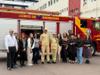 Servidores da Sesp conhecem estrutura do Corpo de Bombeiros em Curitiba 