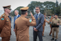Autoridades do Estado recebem honrarias da Polícia Militar do Paraná