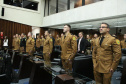 Sessão Solene na Assembleia Legislativa do Paraná celebra 171 anos da PMPR com homenagem a policiais militares