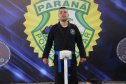 Competidores da 1ª Copa PMPR de Jiu-Jitsu passam por pesagem antes de início do torneio