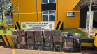 PMPR apreende uma tonelada de maconha escondida em carga de arroz na PR-317