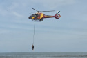 Após treinamento, helicóptero do Corpo de Bombeiros já está de prontidão no Litoral
