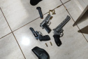PCPR e PMPR prendem 3 pessoas e apreendem 6 armas, munições e drogas em Cascavel