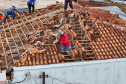 Após tornado, 70% dos imóveis de Rio Bonito do Iguaçu já receberam cobertura
