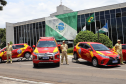 Governo do Paraná reforça estrutura do Corpo de Bombeiros em Guarapuava e Pitanga com novas viaturas
