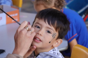 PMPR realiza brincadeiras e pintura de rosto em escolas de Rio Bonito do Iguaçu