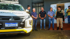 Secretaria da Segurança Pública entrega viatura da Polícia Militar a Congonhinhas, no Norte Pioneiro