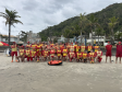 Cadetes reforçam efetivo de salvamento do Corpo de Bombeiros no Verão Maior no litoral