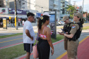 Verão Maior: PMPR promove ação de conscientização pela prevenção da violência contra a mulher