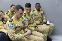 Cadetes do Corpo de Bombeiros fazem treinamento sobre produtos perigosos na Sanepar