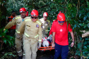Bombeiros realizam simulado de descarrilamento de trem com múltiplas vítimas na Serra do Mar